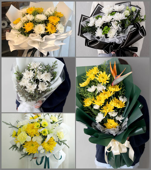 山东青岛平度市蓼兰镇河西马家村白事花束代送